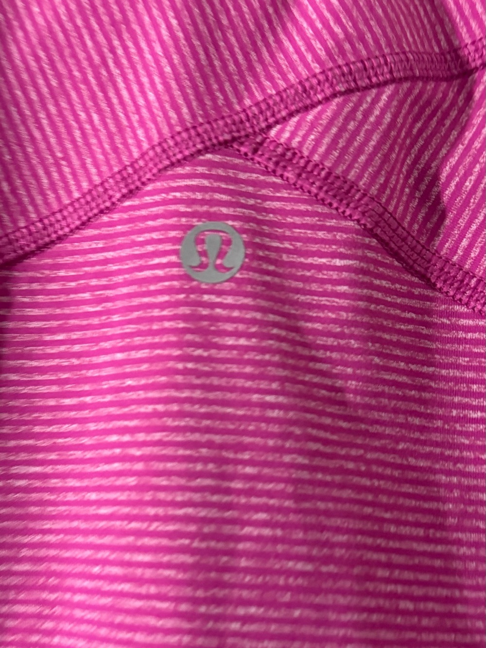 Lululemon Women’s Pink/Fuchsia Quarter Zip Long Sleeve Athletic Top – Size M - Picture 7 of 7